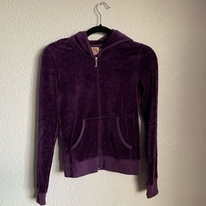 Juicy Couture purple Velour Track Jacket